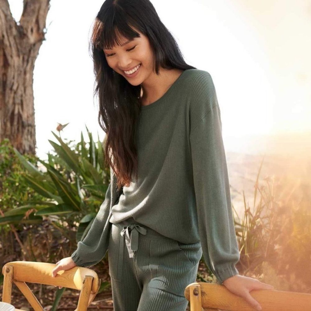 Splendid Georgie Cashmere Blend RibβSweater